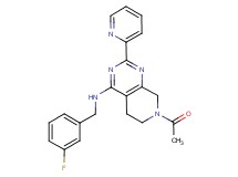 7-acetyl-N-(3-fluorobenzyl)-2-pyridin-2-yl-5,6,7,8-tetrahydropyrido[3,4-d]pyrimidin-4-amine