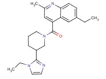 6-ethyl-4-{[3-(1-ethyl-1H-imidazol-2-yl)piperidin-1-yl]carbonyl}-2-methylquinoline