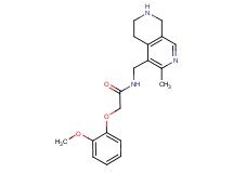 2-(2-methoxyphenoxy)-N-[(3-methyl-5,6,7,8-tetrahydro-2,7-naphthyridin-4-yl)methyl]acetamide