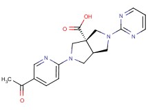 (3aR*,6aR*)-2-(5-acetylpyridin-2-yl)-5-pyrimidin-2-ylhexahydropyrrolo[3,4-c]pyrrole-3a(1H)-carboxylic acid
