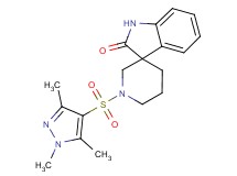 1'-[(1,3,5-trimethyl-1H-pyrazol-4-yl)sulfonyl]spiro[indole-3,3'-piperidin]-2(1H)-one