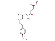 methyl 4-[({1-[2-(4-methoxyphenyl)ethyl]-3-piperidinyl}methyl)(methyl)amino]-4-oxobutanoate