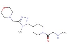 N-methyl-2-{4-[4-methyl-5-(morpholin-4-ylmethyl)-4H-1,2,4-triazol-3-yl]piperidin-1-yl}-2-oxoethanamine