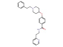 4-{[1-(2-phenylethyl)-4-piperidinyl]oxy}-N-[2-(2-pyridinyl)ethyl]benzamide