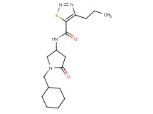 N-[1-(cyclohexylmethyl)-5-oxopyrrolidin-3-yl]-4-propyl-1,2,3-thiadiazole-5-carboxamide