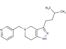 3-(3-methylbutyl)-5-(3-pyridinylmethyl)-4,5,6,7-tetrahydro-1H-pyrazolo[4,3-c]pyridine