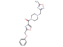 1-[(5-methyl-1,2,4-oxadiazol-3-yl)methyl]-4-{[2-(phenoxymethyl)-1,3-oxazol-4-yl]carbonyl}piperazine