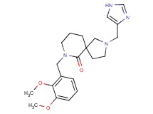 7-(2,3-dimethoxybenzyl)-2-(1H-imidazol-4-ylmethyl)-2,7-diazaspiro[4.5]decan-6-one