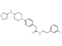 N-[2-(3-fluorophenyl)ethyl]-2-{4-[4-(tetrahydro-3-furanylamino)-1-piperidinyl]phenyl}acetamide