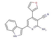 2-amino-4-(3-furyl)-6-(1H-indol-3-yl)nicotinonitrile