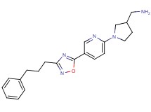 1-(1-{5-[3-(3-phenylpropyl)-1,2,4-oxadiazol-5-yl]pyridin-2-yl}pyrrolidin-3-yl)methanamine