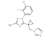 1-(3-chloro-2-fluorophenyl)-5-[1-(1H-imidazol-1-ylmethyl)cyclopropyl]-3-methyl-1H-1,2,4-triazole