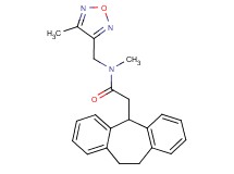 2-(10,11-dihydro-5H-dibenzo[a,d][7]annulen-5-yl)-N-methyl-N-[(4-methyl-1,2,5-oxadiazol-3-yl)methyl]acetamide