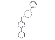 1-[(2-cyclohexylpyrimidin-5-yl)methyl]-4-pyrimidin-2-yl-1,4-diazepane