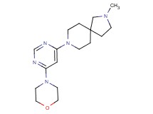 2-methyl-8-(6-morpholin-4-ylpyrimidin-4-yl)-2,8-diazaspiro[4.5]decane