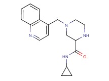 N-cyclopropyl-4-(4-quinolinylmethyl)-2-piperazinecarboxamide