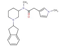 N-[1-(2,3-dihydro-1H-inden-2-yl)-3-piperidinyl]-N-methyl-2-(1-methyl-1H-pyrrol-3-yl)acetamide