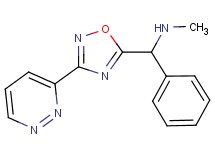 N-methyl-1-phenyl-1-[3-(3-pyridazinyl)-1,2,4-oxadiazol-5-yl]methanamine hydrochloride