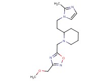 1-{[3-(methoxymethyl)-1,2,4-oxadiazol-5-yl]methyl}-2-[2-(2-methyl-1H-imidazol-1-yl)ethyl]piperidine