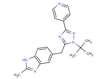 5-[(1-tert-butyl-3-pyridin-4-yl-1H-1,2,4-triazol-5-yl)methyl]-2-methyl-1H-benzimidazole