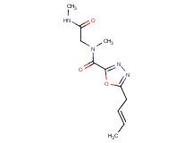 5-[(2E)-but-2-en-1-yl]-N-methyl-N-[2-(methylamino)-2-oxoethyl]-1,3,4-oxadiazole-2-carboxamide