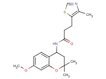 N-(7-methoxy-2,2-dimethyl-3,4-dihydro-2H-chromen-4-yl)-3-(4-methyl-1,3-thiazol-5-yl)propanamide