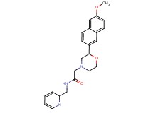 2-[2-(6-methoxy-2-naphthyl)morpholin-4-yl]-N-(pyridin-2-ylmethyl)acetamide