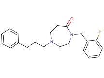 4-(2-fluorobenzyl)-1-(3-phenylpropyl)-1,4-diazepan-5-one