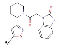 1-{2-[2-(5-methylisoxazol-3-yl)piperidin-1-yl]-2-oxoethyl}-1,3-dihydro-2H-benzimidazol-2-one