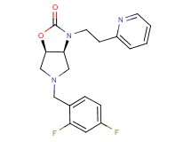 (3aS*,6aR*)-5-(2,4-difluorobenzyl)-3-[2-(2-pyridinyl)ethyl]hexahydro-2H-pyrrolo[3,4-d][1,3]oxazol-2-one
