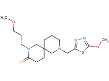 2-(3-methoxypropyl)-8-[(5-methoxy-1,3,4-thiadiazol-2-yl)methyl]-2,8-diazaspiro[5.5]undecan-3-one
