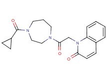 1-{2-[4-(cyclopropylcarbonyl)-1,4-diazepan-1-yl]-2-oxoethyl}quinolin-2(1H)-one