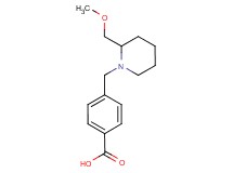 4-{[2-(methoxymethyl)piperidin-1-yl]methyl}benzoic acid
