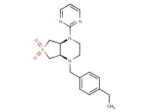 (4aS*,7aR*)-1-(4-ethylbenzyl)-4-pyrimidin-2-yloctahydrothieno[3,4-b]pyrazine 6,6-dioxide