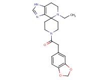 1'-(1,3-benzodioxol-5-ylacetyl)-5-ethyl-1,5,6,7-tetrahydrospiro[imidazo[4,5-c]pyridine-4,4'-piperidine]