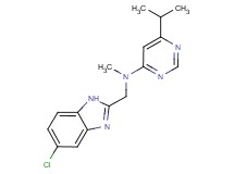 N-[(5-chloro-1H-benzimidazol-2-yl)methyl]-6-isopropyl-N-methylpyrimidin-4-amine