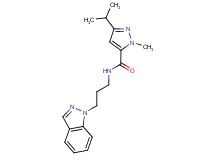 N-[3-(1H-indazol-1-yl)propyl]-3-isopropyl-1-methyl-1H-pyrazole-5-carboxamide