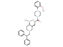 (3S*,4R*)-1-(2,2-diphenylethyl)-3-{3-[4-(2-methoxyphenyl)-1-piperazinyl]-3-oxopropyl}-N,N-dimethyl-4-piperidinamine