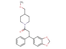 1-[3-(1,3-benzodioxol-5-yl)-3-phenylpropanoyl]-4-(methoxymethyl)piperidine