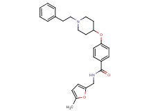 N-[(5-methyl-2-furyl)methyl]-4-{[1-(2-phenylethyl)-4-piperidinyl]oxy}benzamide