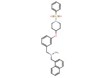 N-methyl-1-(1-naphthyl)-N-(3-{[1-(phenylsulfonyl)-4-piperidinyl]oxy}benzyl)methanamine