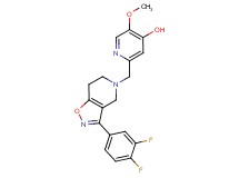2-{[3-(3,4-difluorophenyl)-6,7-dihydroisoxazolo[4,5-c]pyridin-5(4H)-yl]methyl}-5-methoxypyridin-4-ol