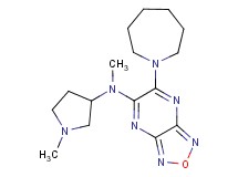 6-(1-azepanyl)-N-methyl-N-(1-methyl-3-pyrrolidinyl)[1,2,5]oxadiazolo[3,4-b]pyrazin-5-amine