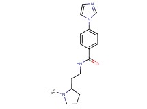 4-(1H-imidazol-1-yl)-N-[2-(1-methylpyrrolidin-2-yl)ethyl]benzamide