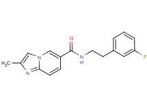 N-[2-(3-fluorophenyl)ethyl]-2-methylimidazo[1,2-a]pyridine-6-carboxamide