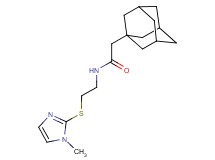 2-(1-adamantyl)-N-{2-[(1-methyl-1H-imidazol-2-yl)thio]ethyl}acetamide