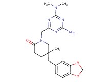 1-{[4-amino-6-(dimethylamino)-1,3,5-triazin-2-yl]methyl}-5-(1,3-benzodioxol-5-ylmethyl)-5-methylpiperidin-2-one