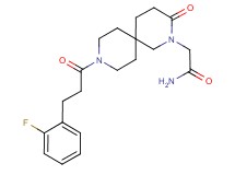 2-{9-[3-(2-fluorophenyl)propanoyl]-3-oxo-2,9-diazaspiro[5.5]undec-2-yl}acetamide