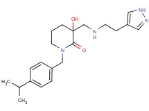 3-hydroxy-1-(4-isopropylbenzyl)-3-({[2-(1H-pyrazol-4-yl)ethyl]amino}methyl)piperidin-2-one