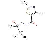 1-[(2,4-dimethyl-1,3-thiazol-5-yl)carbonyl]-3,4,4-trimethylpyrrolidin-3-ol